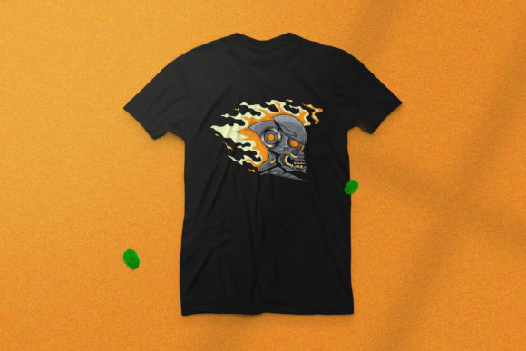 Download Fire Robot Skull Merchandise - Merchandise Collection