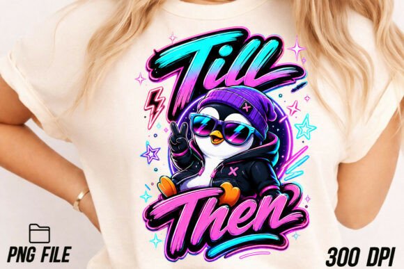 Download Neon Penguin Trendy PNG - Premium Bundle