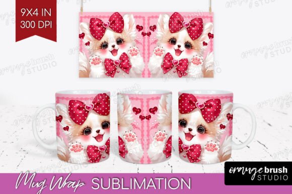 Download Baby Fox Valentine Mug Wrap PNG - Baby fox Collection