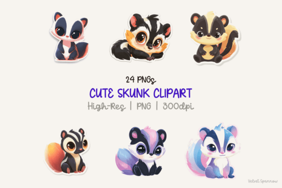 Download Cute Skunk Clipart - Skunk clipart Collection
