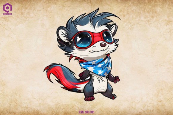 Download Patriotic Skunk Clipart 4th of July - Skunk clipart Collection